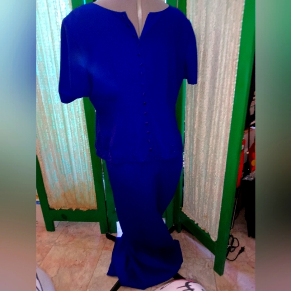 Blue fancy event dress